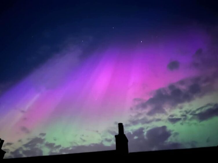 Northern Lights above a property near Kintore.