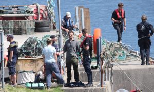Jamie Dornan was spotting filming in Kylesku