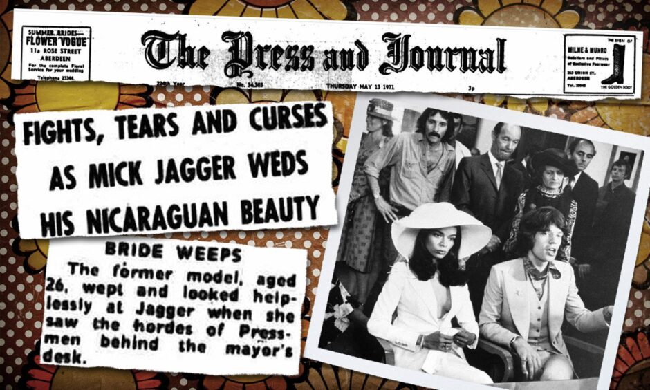 On This Day in 1971, tears, fights and curses when Mick Jagger wed Bianca in St Tropez.