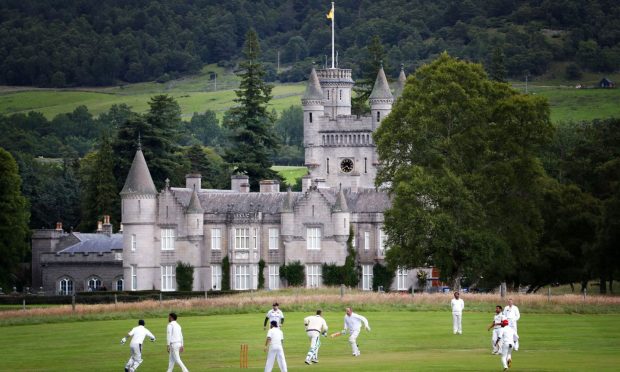 Crathie Cricket Club playing against Aberdeen Super Kings, at their ground on the Balmoral Estate on Saturday July 29, 2017.
