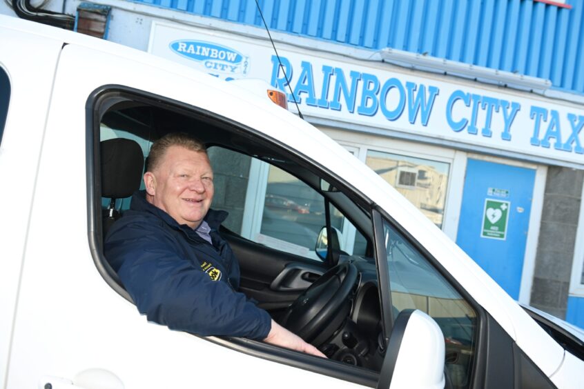 Russell McLeod of Rainbow City Taxis in Aberdeen.