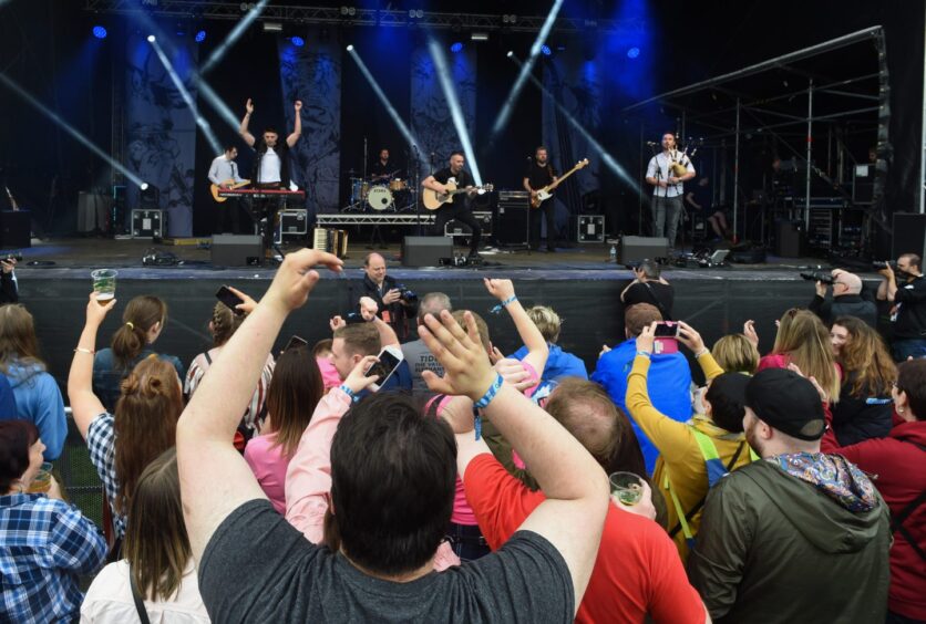 Torridon on stage at the Gathering