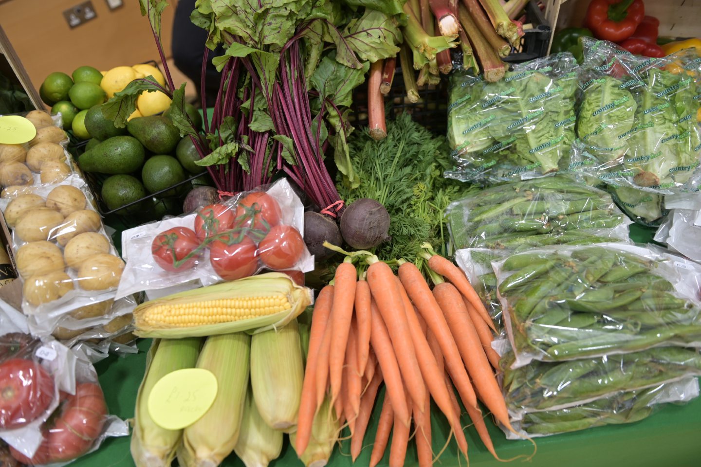 A variety of Swanson's vegetables.