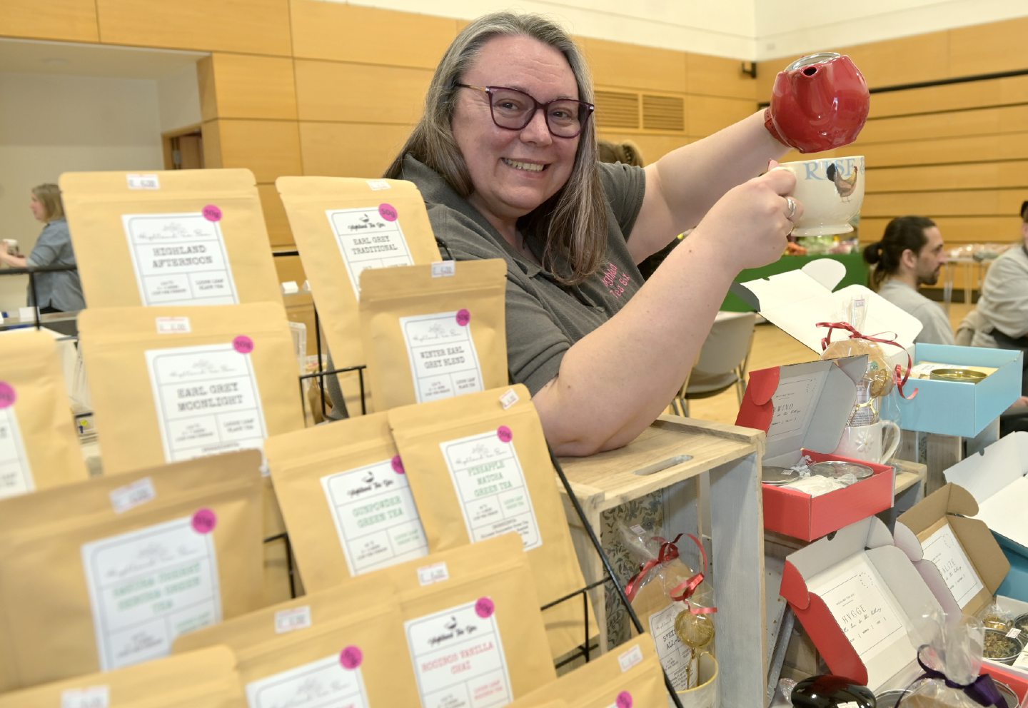 Carolyn Carrott of Highland Tea Box pictured at Taste of Nairn 2024.