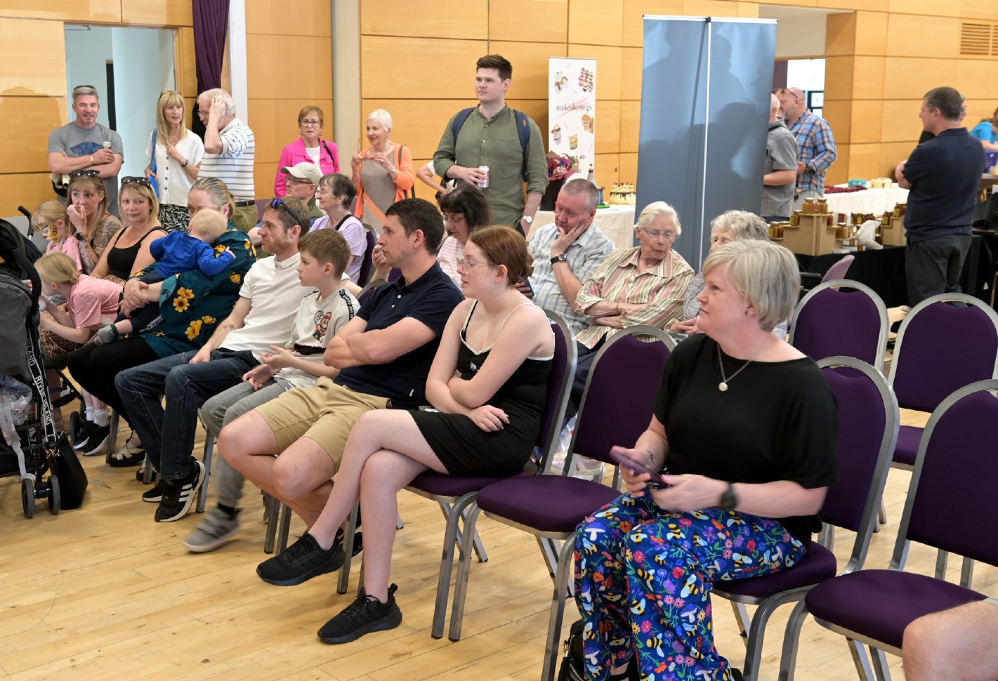 The audience for one of the World Tattie Scone Contest heats.