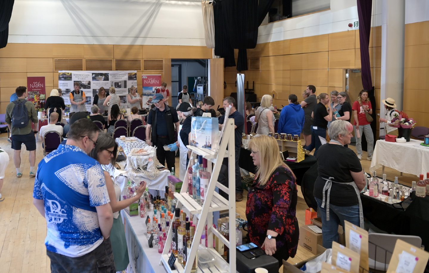 Inside the Nairn Community and Arts Centre on Saturday.