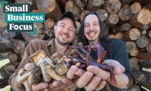 Erik Lang, director of Moray-based Love Mushrooms, right, and business partner Smith Feeney