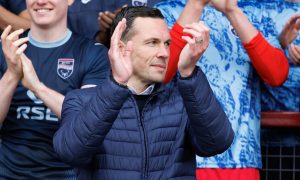 Don Cowie, following Ross County's play-off win over Raith Rovers. Image: PA