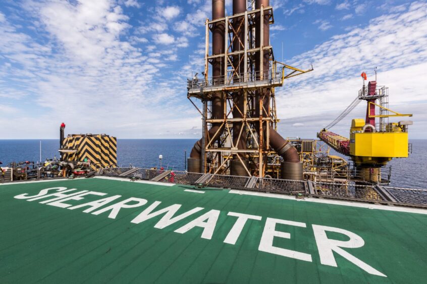 Shell's Shearwater production hub in the UK North Sea. 