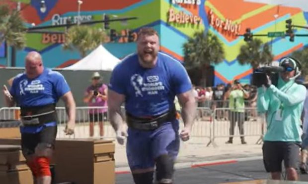 Tom Stoltman is the world's strongest man. Image Youtube