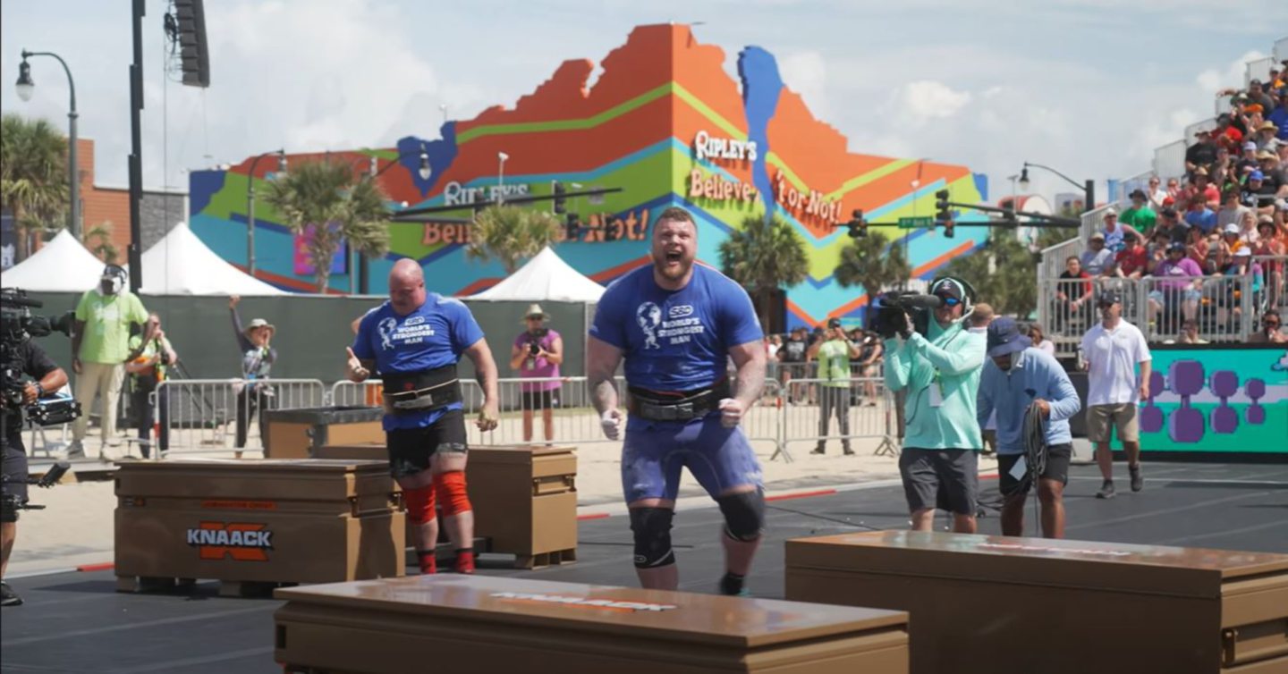 Tom Stoltman lifts World's Strongest Man title for third time