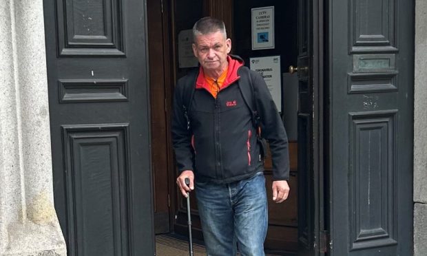 Allan Strachan refused to apologise as he left court. Image: DC Thomson