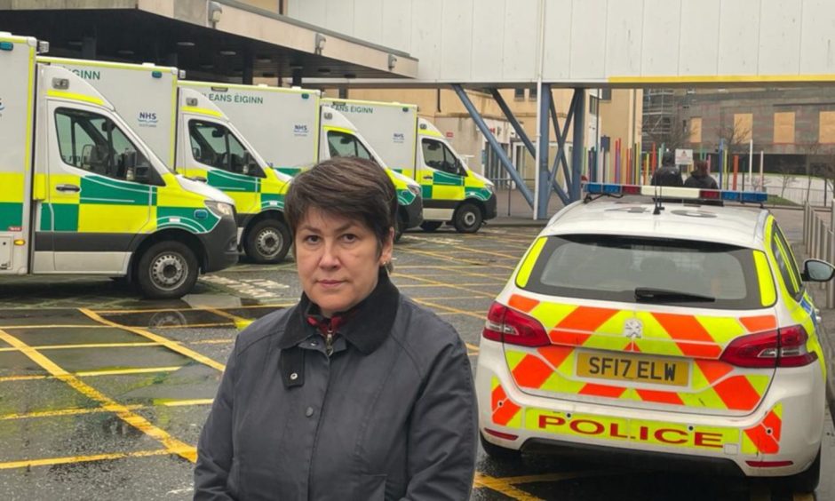 North East Conservative MSP Tess White will be raising contingency plans with NHS Grampian bosses as ambulance stacking continues at ARI. Image: Supplied