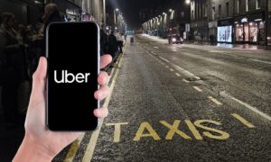 Uber: 93% of people polled think the ride hailing app would be a positive addition to Aberdeen. Image: DC Thomson/Shutterstock