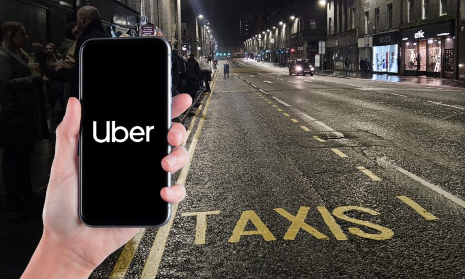 Uber will aim to attract a pool of around 50 drivers in Aberdeen when it launches. Image: DC Thomson/Shutterstock