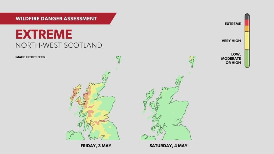  SFRS map of the areas of wildfire risk. 