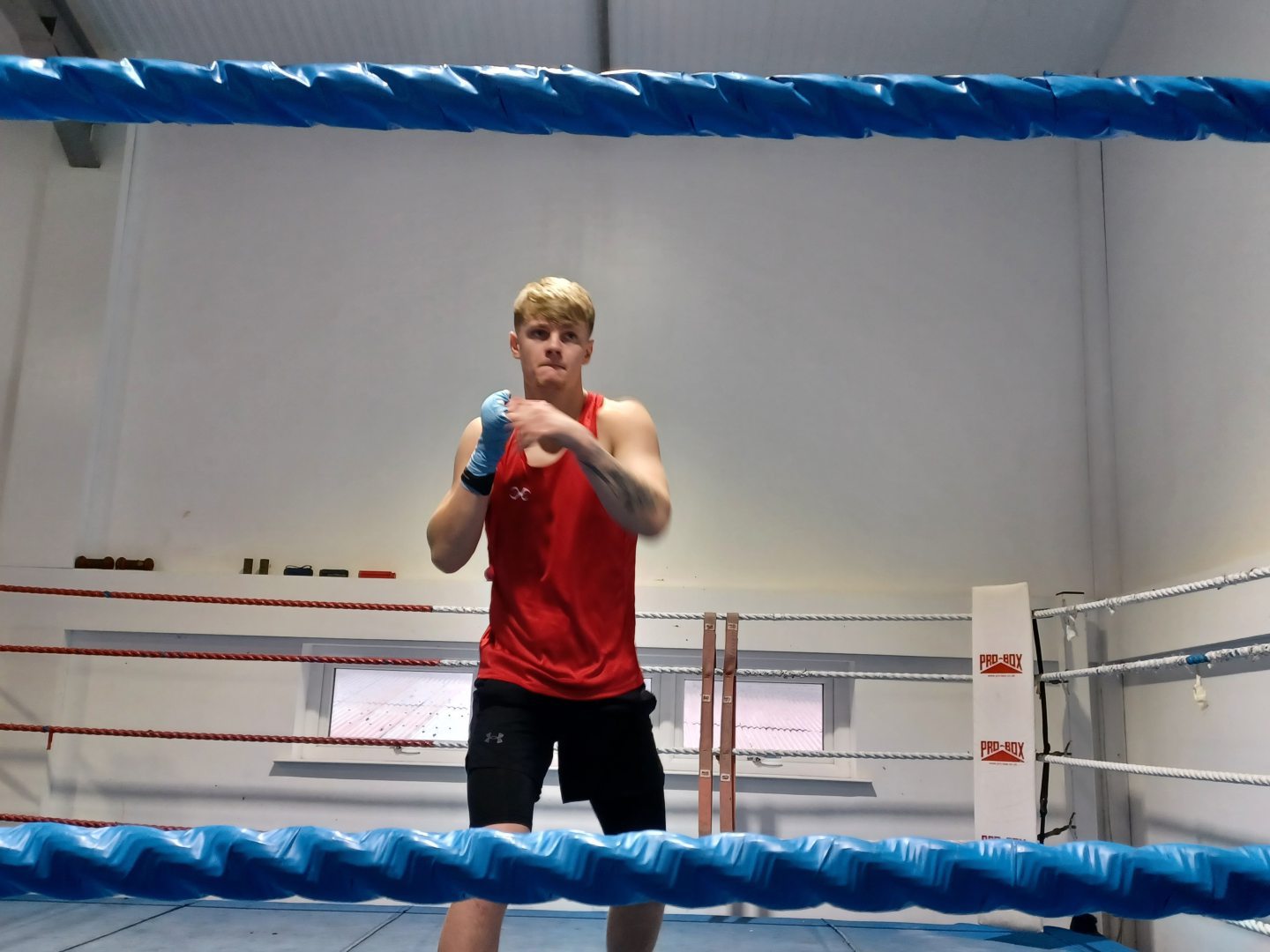 Forres boxer Fraser Wilkinson trained in Mexico. Image: DCT Media