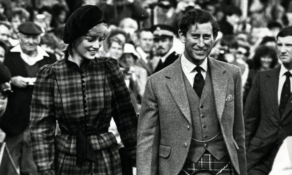 The Prince and Princess of Wales at the Highland Games in 1981