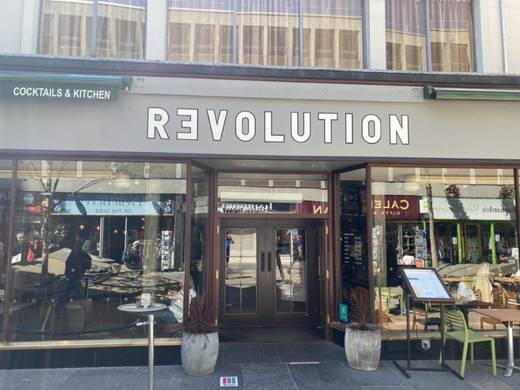 The Revolution bar in Inverness.