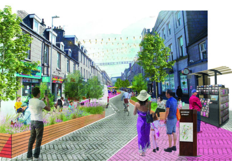 The George Street masterplan. Image: Aberdeen City Council