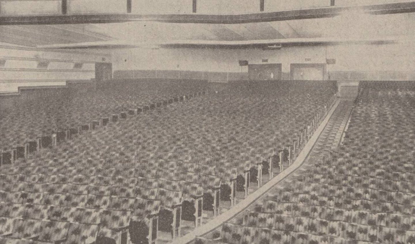 The vast auditorium at the Astoria containing more than 2000 seats.