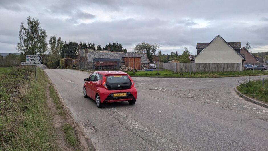 The Upper Lochton junction on Raemoir Road, Banchory. Image: Alastair Gossip/DC Thomson