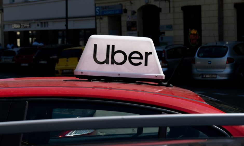 An Uber in Krakow, Poland. A new survey shows a huge majority want the ride hailing service in Aberdeen too. Image: Shutterstock