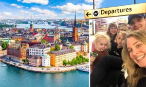 We travelled to Stockholm to see family - while the kids should have been in school. Image: Sabina Nowotny/Darrell Benns/DC Thomson/Shutterstock
