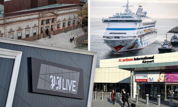 Aberdeen International Airport, Aberdeen Art Gallery, P&J Live and cruise ships have all played their part in breaking £1 billion of tourism economic impact in 2023. Image: DC Thomson