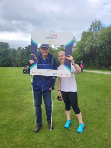 Murray Jamieson with daughter Tina.