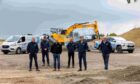 Mark Alexander, David O’Connor, Kevin Crawford, Sam Mackenzie, Jac
Williams, Allan Grant at the new Thainstone site.