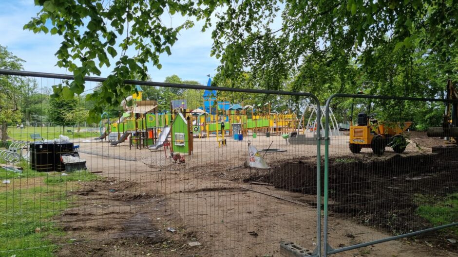 Work at Hazlehead playpark