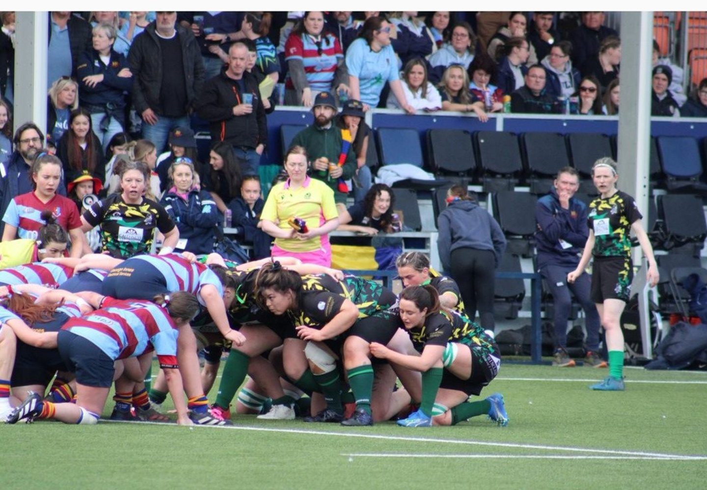 Hazel contests a scrum in the National Plate final. 