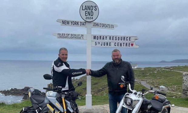 Peter Ross and Graham Rattray at Land's End