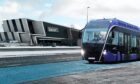 Aberdeen Rapid Transit is being pushed forward. This artist's impression shows what it could look like in real life. Image: Clarke Cooper / DCT Media