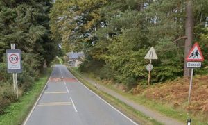 Ross McFarlane failed to notice flashing lights denoting a 20mph speed limit near a school. Image: Google Street View
