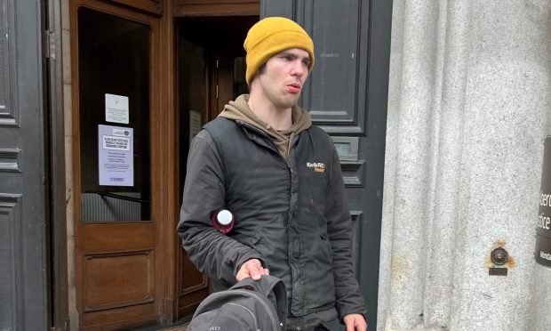 Lachlan Bruce leaving court. Image: DC Thomson