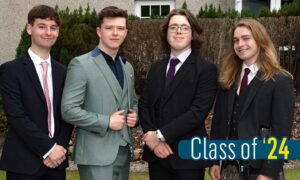 Hazlehead Academy leavers' ball 2024: A night to remember, marking the end of an era and the beginning of countless new adventures. Let the celebration commence! Image: Kenny Elrick/DC Thomson