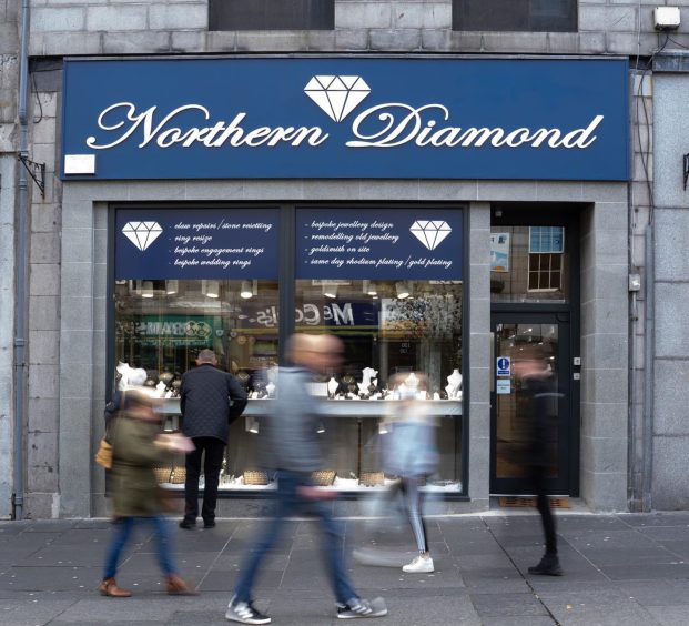 facade of Northern Diamond shop in Aberdeen