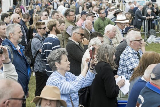 A crowd scene at the Royal Highland Show.