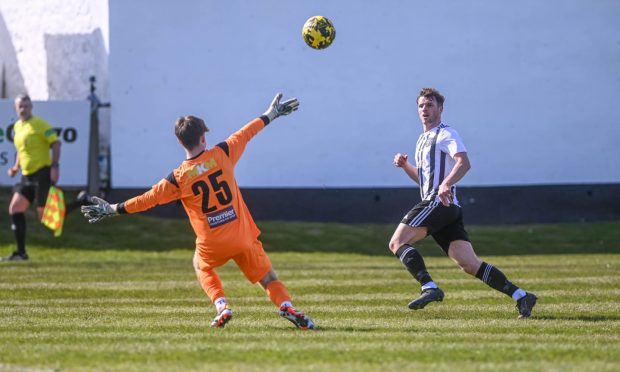 Josh Peters, right, wants to help Buckie Thistle stay at the top of the Breedon Highland League.