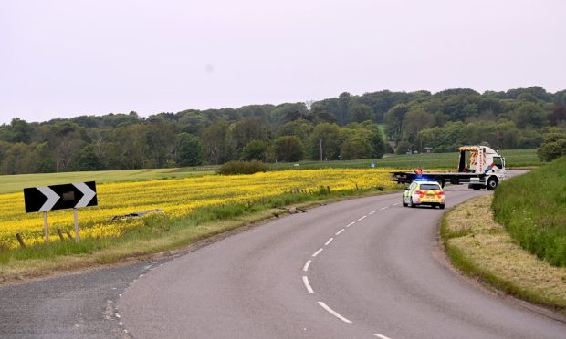 The scene of the crash. Image: Darrell Benns/DC Thomson