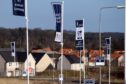 One of the many new housing developments on the eastern edge of Dunfermline.