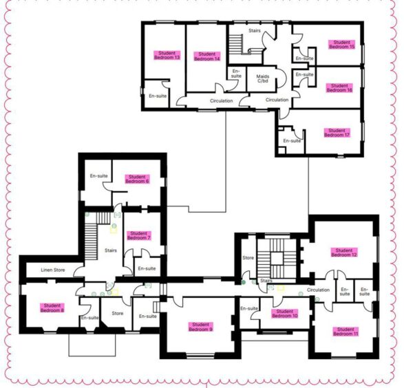 The first-floor plan. Image: LDN Architects