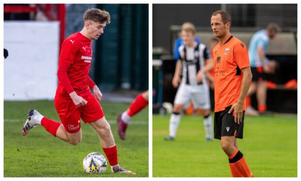 Gregor MacDonald, left, has joined Rothes from Brora Rangers, and Michael Finnis, right, has gone the other way to Brora from Rothes (transfers happened June 26 2024).
Collage created June 26 2024.
