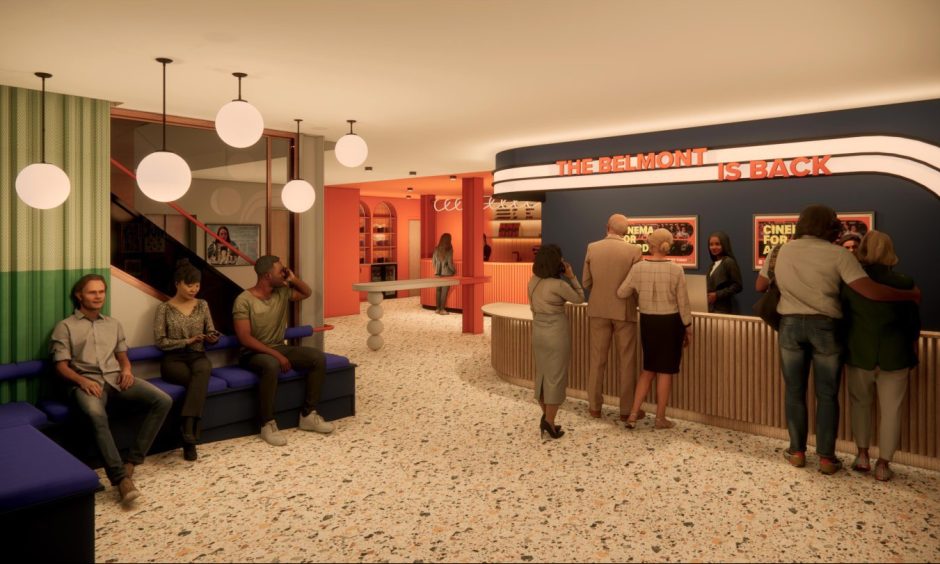 Design images of how the Belmont Cinema could look like following an extensive revamp.