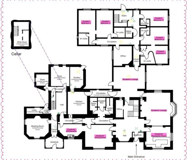 Ground floor plan for the transformation. Image: LDN Architects