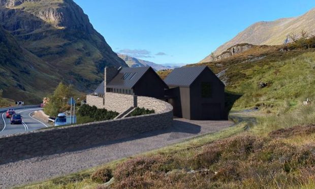 New dark design for Hamish House in Glencoe. Image: Highland Council.
