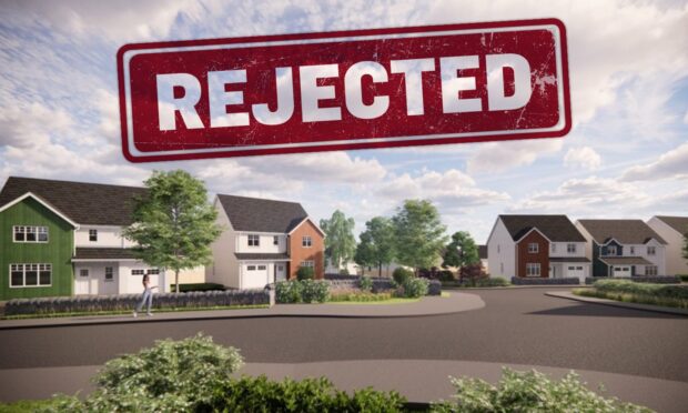 Council Chiefs rejected Bancon Homes plans to expand the current site plans from 80 homes to 90. Image: Bancon Homes/Clarke Cooper/DC Thomson