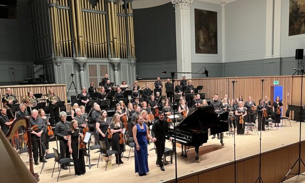 Aberdeen City Orchestra, with guest pianist Oda Voltersvik, were in full flow at the Music Hall.